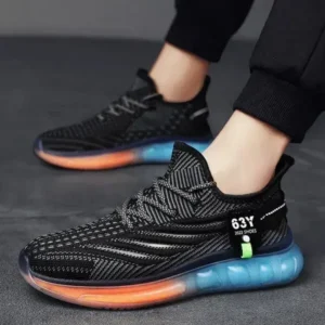 Megazoneoffers Men'S Casual Jelly Color Sole Breathable Mesh Sneakers