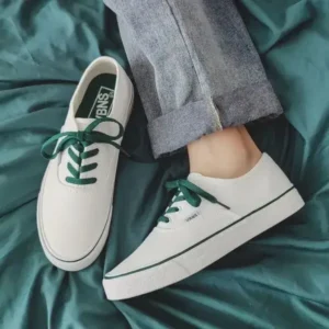 Megazoneoffers Fashion Solid Color Breathable Canvas Shoes