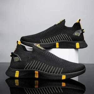 Megazoneoffers Men'S Casual Breathable Stripe Sneakers