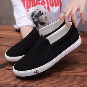 Megazoneoffers Men'S Casual Solid Color Wear-Resistant Canvas Shoes