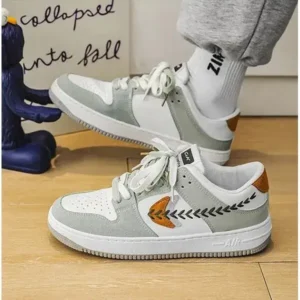 Megazoneoffers Men'S Fashion Color-Blocking Breathable Low-Top Sneakers