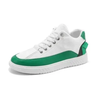 Megazoneoffers Men'S Fashion Color Matching Pu Simple Sneakers