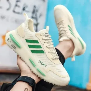 Megazoneoffers Men'S Fashion Stripe Breathable Sneakers