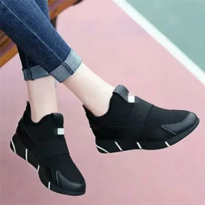 Megazoneoffers Women Fashion Slip On Round-Toe Shoes