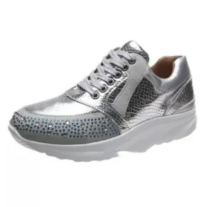 Megazoneoffers Women Fashion Rhinestones Sneakers