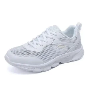 Megazoneoffers Women Fashion Sports Lace Up Design Mesh Breathable Sneakers