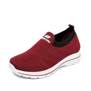 Megazoneoffers Women Casual Knit Design Breathable Wedge Sneakers