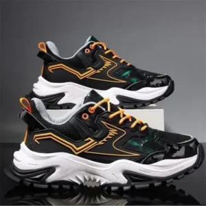 Megazoneoffers Men Casual Breathable Color Block Sneakers