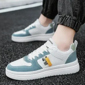 Megazoneoffers Men Fashion Color Matching Low Top Sneakers