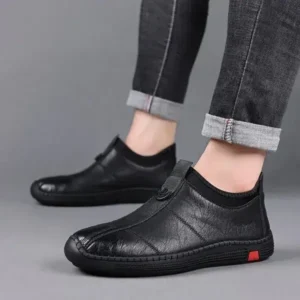 Megazoneoffers Men Casual Non-Slip Flat Pu Shoes