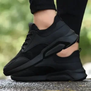 Megazoneoffers Men Fashion Solid Color Mesh Sneakers