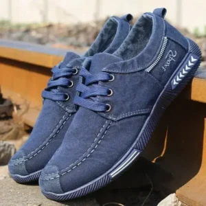 Megazoneoffers Men Casual Breathable Low Top Canvas Shoes