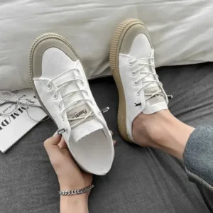 Megazoneoffers Men Casual Breathable Simple Canvas Shoes