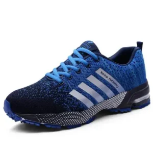 Megazoneoffers Men Fashion Fly Woven Mesh Breathable Low Top Sneakers