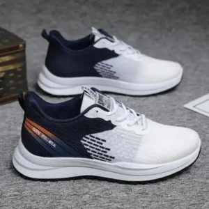 Megazoneoffers Men Fashion Fall Flyknit Comfort Lace-Up Sneakers