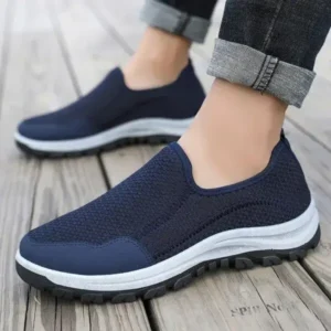 Megazoneoffers Men Fashion Fall Casual Comfortable Lightweight Flyknit Breathable Mesh Loose Sneakers