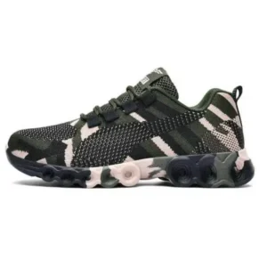 Megazoneoffers Couple Casual Camouflage Pattern Lace Up Design Breathable Sneakers