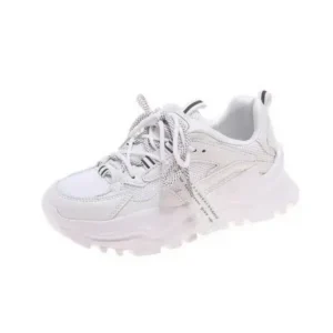 Megazoneoffers Women Casual Autumn Spring Mesh Cloth Lace-Up Breathable Sports Sneakers