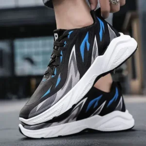 Megazoneoffers Men Fashion Color Matching Breathable Running Sneakers