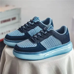 Megazoneoffers Men'S Fashion Mesh Breathable Lightweight Platform Sneakers