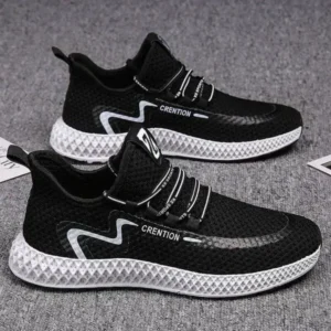 Megazoneoffers Men'S Casual Mesh Breathable Low Top Sneakers