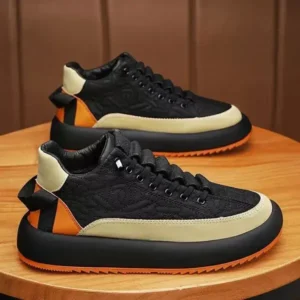 Megazoneoffers Men Casual Color-Block Thick-Soled High-Top Sneakers