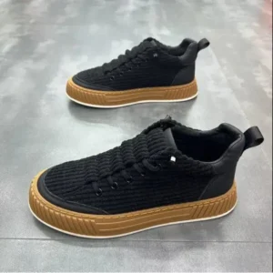 Megazoneoffers Men Fashion Suede Thick Sole Non-Slip Breathable Sneakers