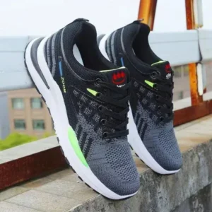 Megazoneoffers Men Casual Breathable Color Block Low Top Sneakers