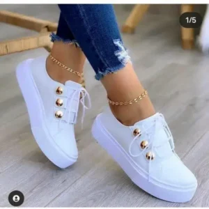 Megazoneoffers Women Plus Size Casual Platform Sneakers