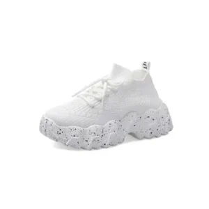 Megazoneoffers Women Casual Mesh Breathable Platform Sneakers