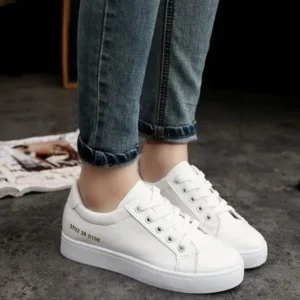 Megazoneoffers Summer Women Fashion Casual Solid Color Thick-Soled Canvas Sneakers