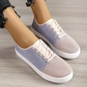 Megazoneoffers Summer Women Fashion Casual Fly-Woven Mesh Breathable Sneakers