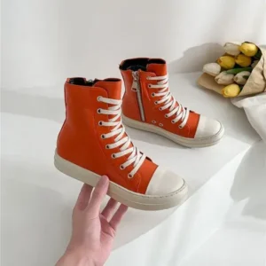 Megazoneoffers Orange Up Platform High Top Casual Shoes